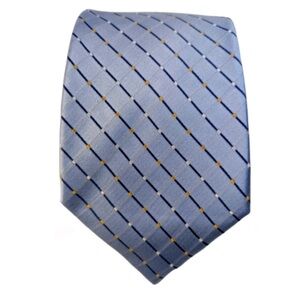 Geoffrey Beene Silk Tie
- Blue Yellow Grid Pattern -
Business Formal